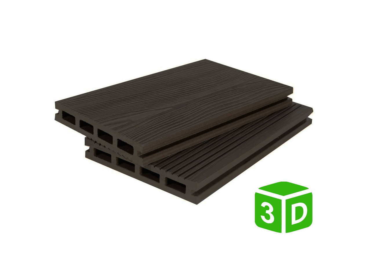Террасная доска из ДПК 3D 150*26 мм
